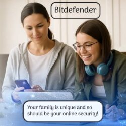 Bitdefender protects the people you care about. Online scams reach everyone through emails, messages, payments, and apps. Simple, reliable, AI-powered digital security helps with keeping your family safe from fraud, strangers and online scammers.