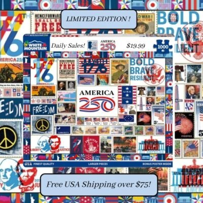 White Mountain Puzzles has crafted the highest quality of puzzles for over 30 years for your family to enjoy. They offer colorful jigsaw puzzles from recognized artists available for all ages and at all levels of difficulty. Over 50,000 reviews from happy customers.