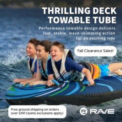 Rave Sports is a water sports manufacturer. It offers water trampolines, water bouncers, water rafts, inflatable bouncers, lake rafts, floating mats, water carpets, and paddle boards. Make a splash in your backyard pool, camp or resort with our inflatable pool slides and floats!