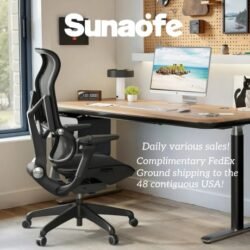 Sunaofe quality isn't just a promise, it's our foundation. From the whisper-quiet motors in our desks to the high-resilience mesh in our chairs, every Sunaofe piece is built to withstand the rigors of your daily grind. We believe your workspace should energize you, not drain you.