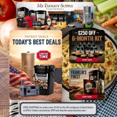 My Patriot Supply was founded by people with a drive for self-reliant and food independence. They not only understand the drive to practice emergency preparedness, they're active partners in the survivalist lifestyle. They believe true freedom comes from making a certain level of self-reliance.
