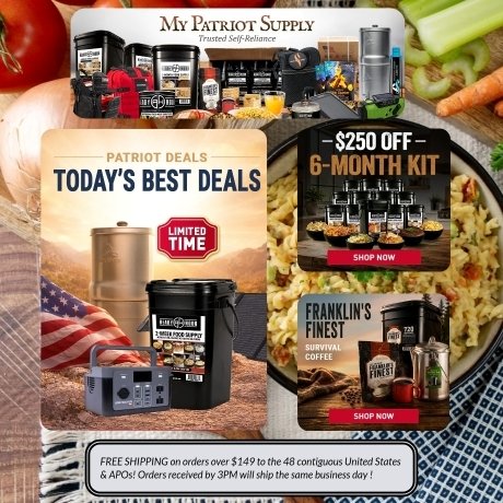 My Patriot Supply was founded by people with a drive for self-reliant and food independence. They not only understand the drive to practice emergency preparedness, they're active partners in the survivalist lifestyle. They believe true freedom comes from making a certain level of self-reliance.