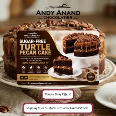 Andy Anand makes luxury sugar-free chocolates, cheesecakes, cakes, and candy the way they were meant to taste with real ingredients, no preservatives, and no shortcuts. Every truffle, brittle, and cheesecake is handcrafted in small batches at our bakery, then shipped fresh to your door.