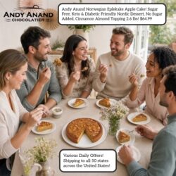 Andy Anand makes luxury sugar-free chocolates, cheesecakes, cakes, and candy the way they were meant to taste with real ingredients, no preservatives, and no shortcuts. Every truffle, brittle, and cheesecake is handcrafted in small batches at our bakery, then shipped fresh to your door.