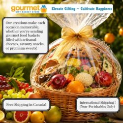 Gourmet Gift Baskets Store makes the happiest life moments more memorable. With fresh food baskets, filled with handpicked snacks and beverages. Carefully packed to please the eye. If you prefer sensible gifts, see the fancy sets of beauty supplies, porcelain dinnerware, or holiday extras. Or create your own custom gift!