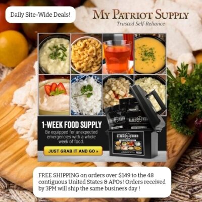 My Patriot Supply was founded by people with a drive for self-reliant and food independence. They not only understand the drive to practice emergency preparedness, they're active partners in the survivalist lifestyle. They believe true freedom comes from making a certain level of self-reliance.