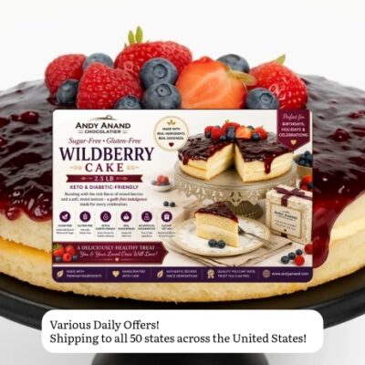 Andy Anand makes luxury sugar-free chocolates, cheesecakes, cakes, and candy the way they were meant to taste with real ingredients, no preservatives, and no shortcuts. Every truffle, brittle, and cheesecake is handcrafted in small batches at our bakery, then shipped fresh to your door.