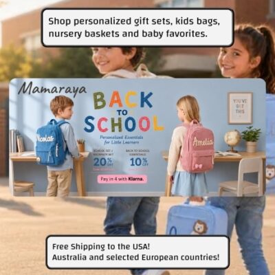MamaRaya creates thoughtful personalized gifts for babies, kids, families, and pets. From custom name baskets to kids bags, baby outfits, and keepsake accessories, our goal is to make everyday gifting feel warm, useful, and personal. They focuse on personalized gifts for all your different family moments.