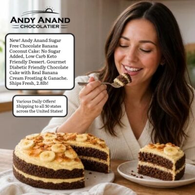 Andy Anand makes luxury sugar-free chocolates, cheesecakes, cakes, and candy the way they were meant to taste with real ingredients, no preservatives, and no shortcuts. Every truffle, brittle, and cheesecake is handcrafted in small batches at our bakery, then shipped fresh to your door.