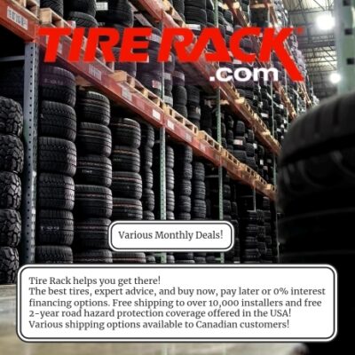 Tire Rack offers the best tires, expert advice, and buy now, pay later or 0% interest financing options. Free shipping to over 10,000 installers and free 2-year road hazard protection coverage that helps you put your rubber on the road. They also feature auto parts and accessory deals throughout the site.