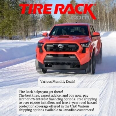 Tire Rack offers the best tires, expert advice, and buy now, pay later or 0% interest financing options. Free shipping to over 10,000 installers and free 2-year road hazard protection coverage that helps you put your rubber on the road. They also feature auto parts and accessory deals throughout the site.