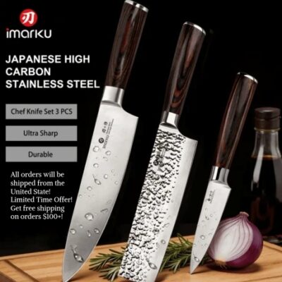 Imarku follows 108 traditional forging steps, each performed with precision. Selected premium Tamahagane steel, hand-folded and hammer-forged 15 times, increasing the steel layers to 32,768. The grain flows across the blade with flawless elevated strength and flexibility. Making a pattern that's one of a kind.