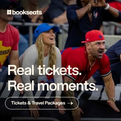BookSeats lets you choose from thousands of sports, music, theatre events, and airline providers to help you customize every part of your trip to match your budget and preferences. Making it easier for you to book your events, flights, and accommodations all in one place.