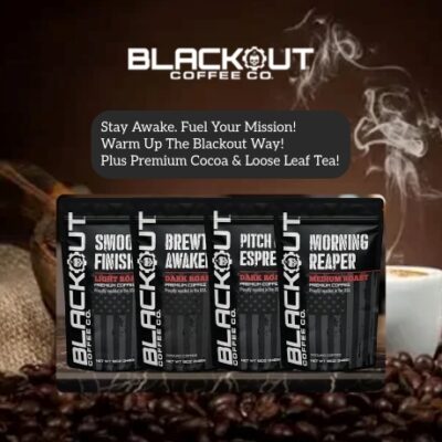 Blackout Coffee is family owned and handicrafts it's premium coffee with passion! They roast the finest coffee beans for bold ground coffee, convenient coffee pods, and rich instant coffee. They founded it on hard work, family, and traditional American values.